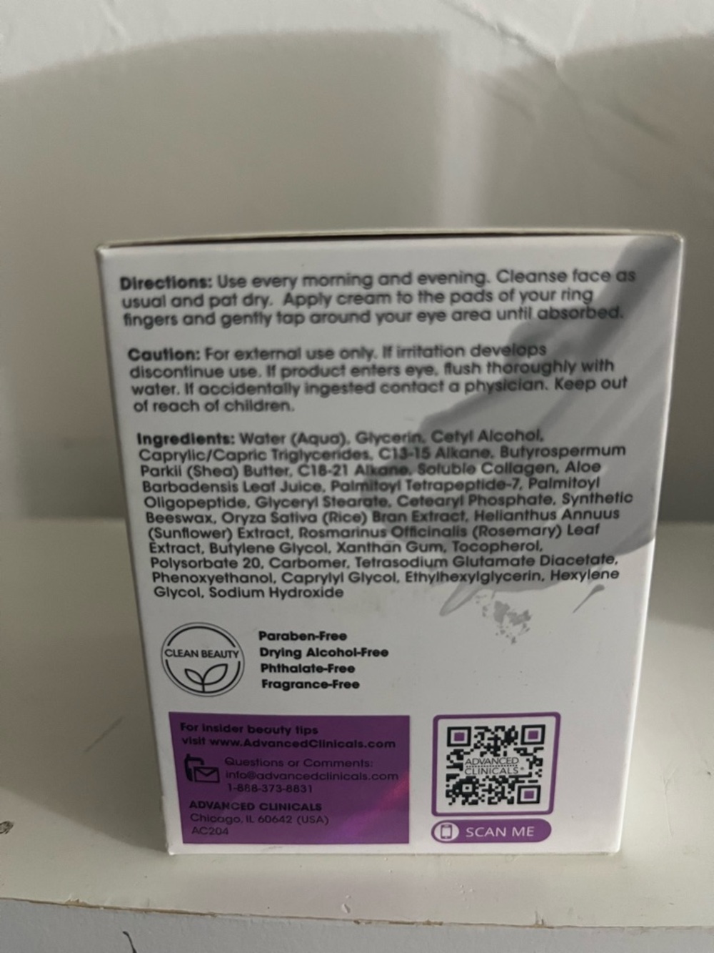 Advanced clinical Dark Circle Eye Cream - Purple - Picture 2 of 3